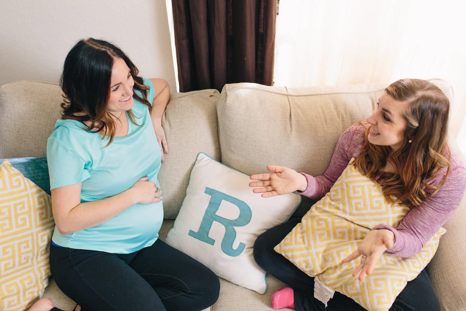 Birth doula supporting a laboring mother